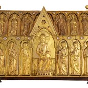 Ausflugsziel - Reliquienschrein des heiligen Florinus, um 1280. Foto: Stephan Kölliker - Domschatzmuseum