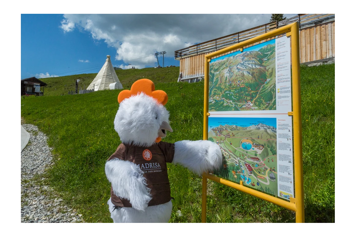 Ausflugsziel: Henne Hanna, unser Maskottchen - Madrisa