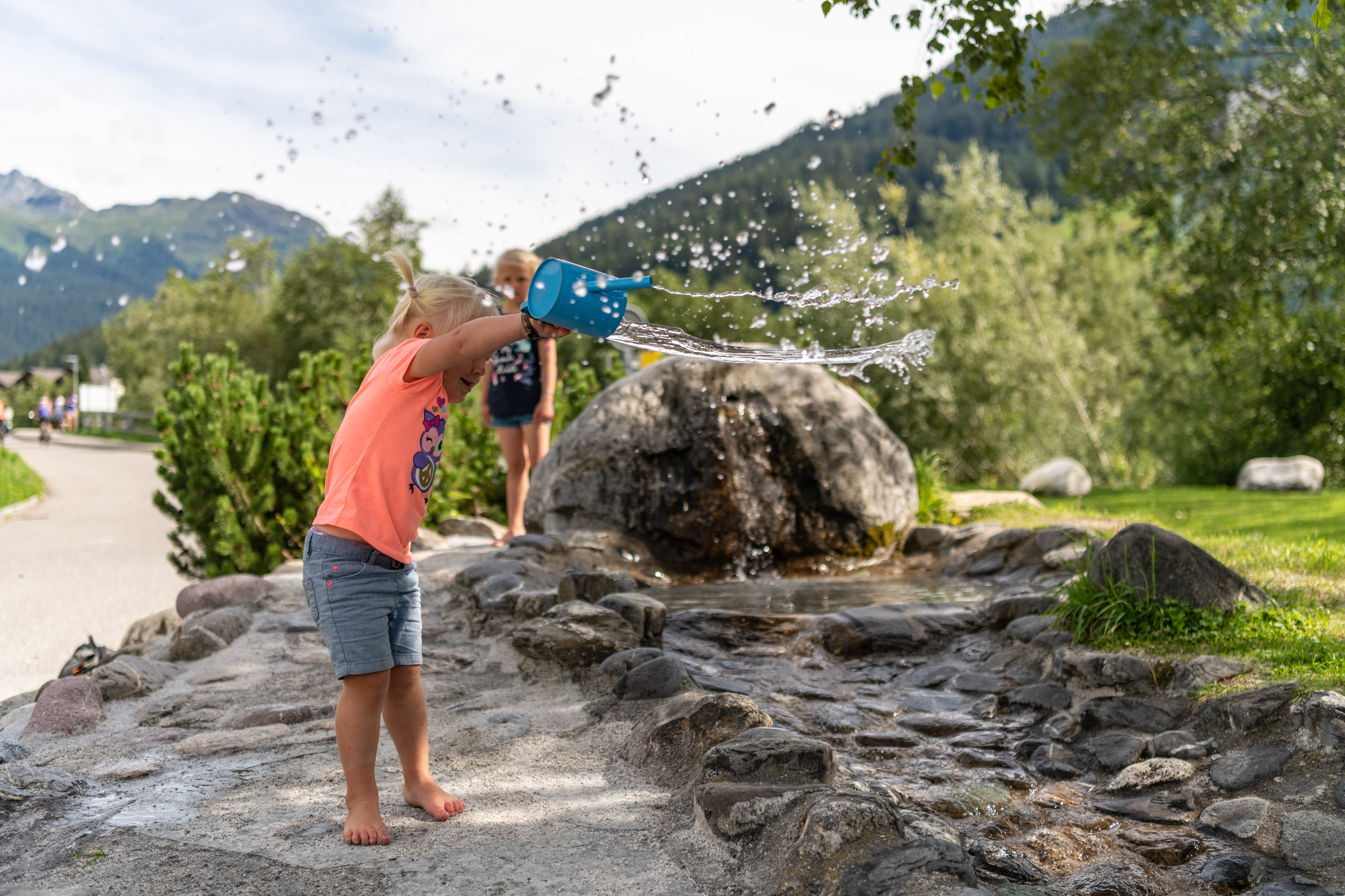 Trip with children - Tschiertschen - Badesee Lai Barnagn