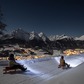 Ausflugsziel: Abendschlitteln jeden Donnerstag - Skigebiet Scuol Motta Naluns