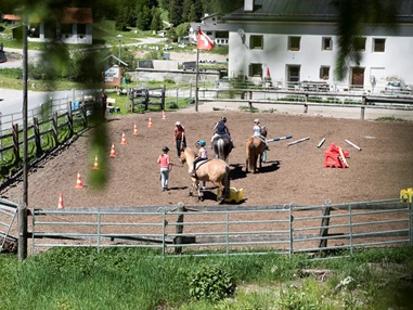 Ausflugsziel: Erlebnis Pferde Halbtage - Stalla Chapella / Bogenparcours Engadin