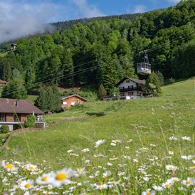 Ausflugsziel: Talstation der Montafoner Kristbergbahn im Silbertal im Montafon - Der Sagenwanderweg (Sagenweg) vom Kristberg ins Silbertal