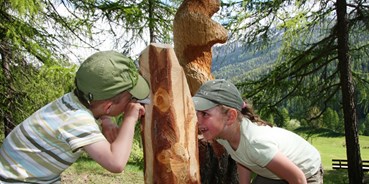Ausflug mit Kindern - Themenschwerpunkt: Tiere - Graubünden - Spannende Entdeckungen rund um den Bären für gross und klein - Bärenthemenweg Fuldera - Valchava