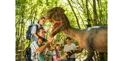 Ausflug mit Kindern - Wickeltisch - Dilophosaurus - der "Teufelsschlucht-Saurier" - Dinosaurierpark Teufelsschlucht