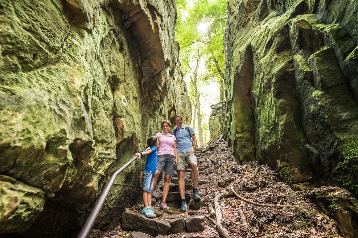Ausflugsziel: In der Teufelsschlucht - Die "Teuflische Acht" - Naturparkzentrum Teufelsschlucht