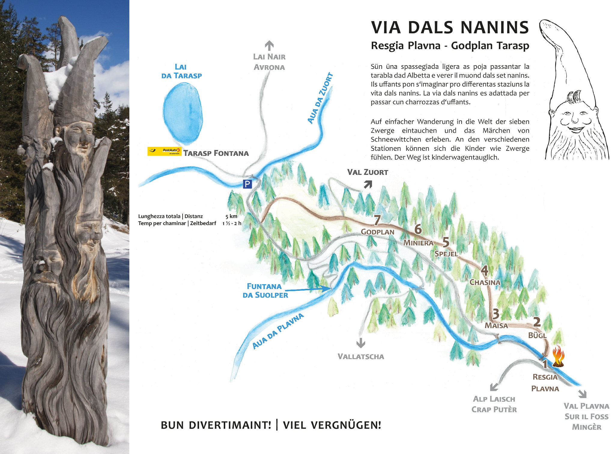 Ausflugsziel: Zwergenweg – «Via dals Nanins»