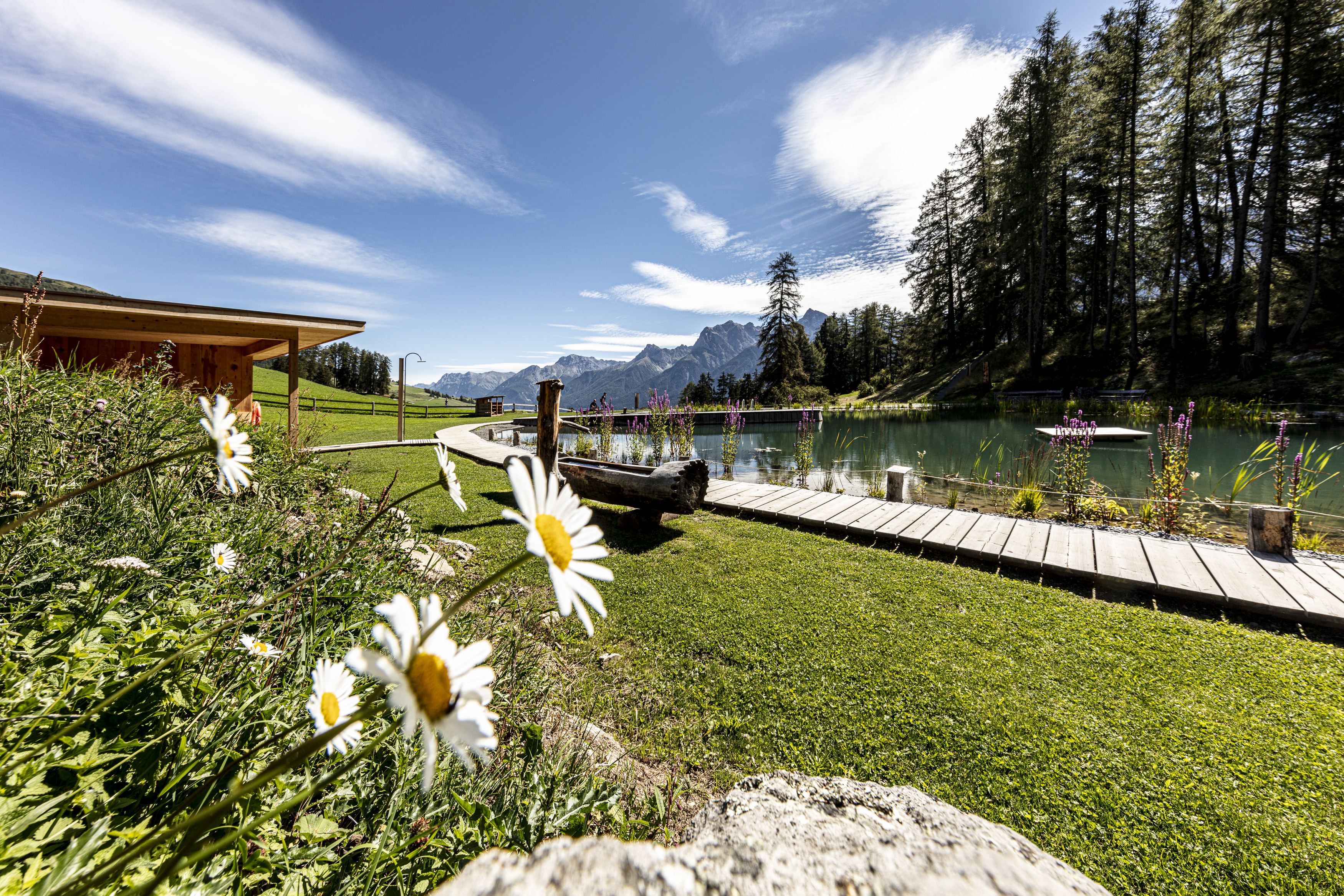 Ausflug mit Kindern - See (Kappl, See) - Lai da Padnal in Ftan, Unterengadin
©Andrea Badrutt, Chur - Lai da Padnal Badesee