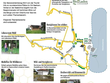 Ausflugsziel: Wegführung Bienenerlebnisweg im Biodorf Seeham - Bienenerlebnisweg