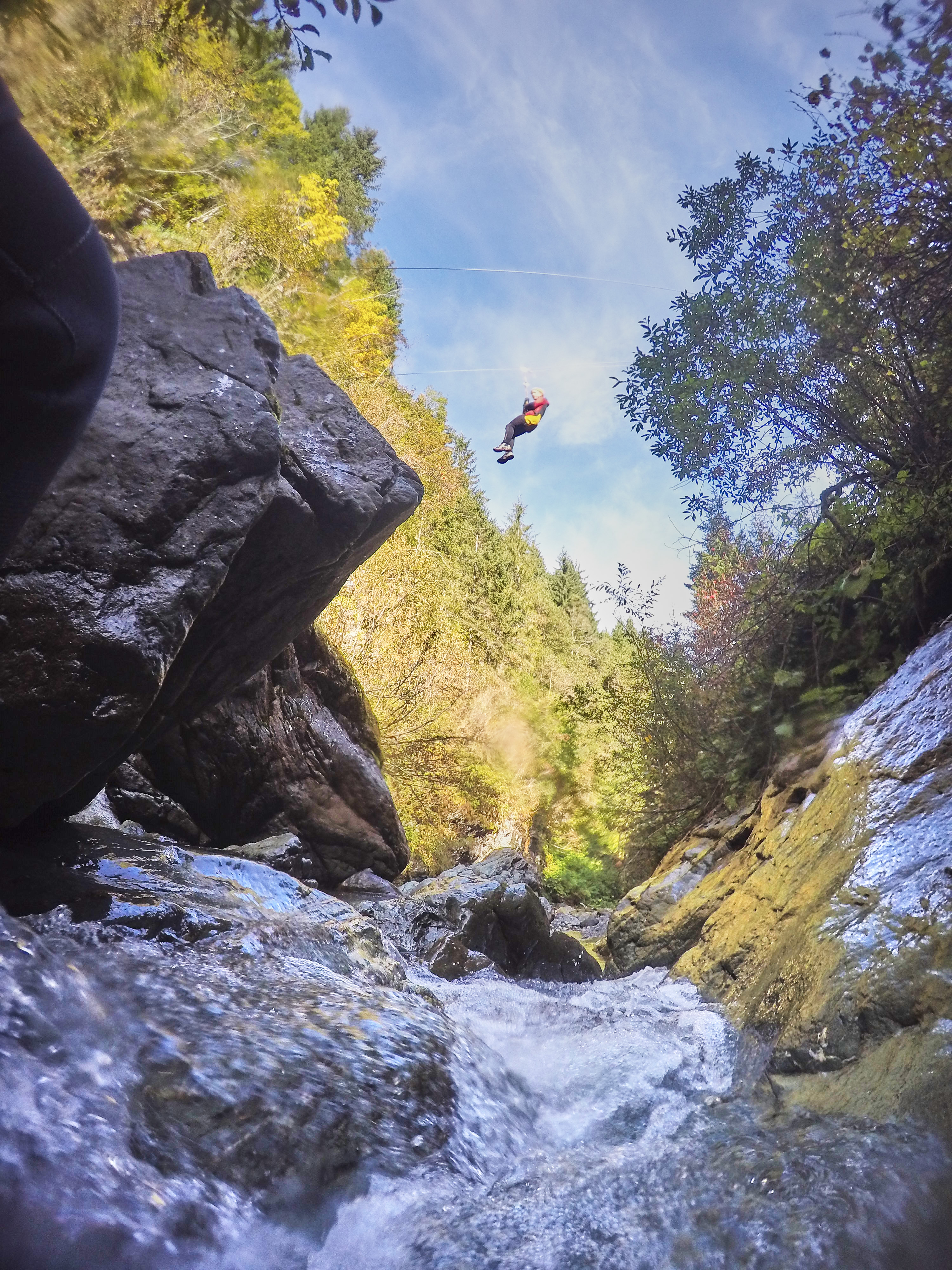 Ausflug mit Kindern - Witterung: Schönwetter - Leogang - Canyoning Saalbach Hinterglemm