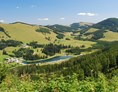 Urlaub: Almenland Panorama über der Teichalm
(c) TVB Almenland Foto Berghofer - Tourismusregion Naturpark Almenland Steiermark
