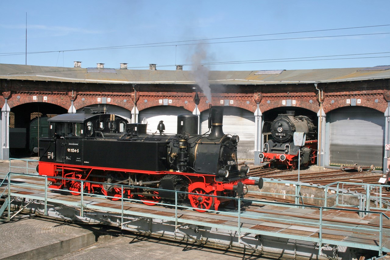 Lokschuppen Pasewalk Highlights beim Ausflugsziel Eisenbahnhistorie Ausstellung