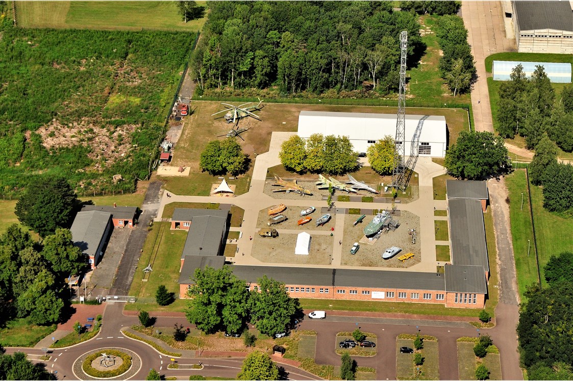 Ausflugsziel: Luftaufnahme des Museums - Luftfahrttechnisches Museum Rechlin