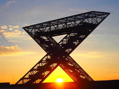 Ausflugsziel: Bergehalde Ensdorf mit Saarpolygon