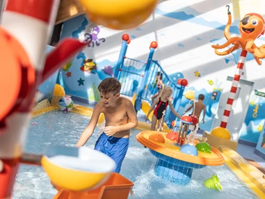 Ausflugsziel: Das Cally KinderLand - der Wasserspielplatz für unsere kleinsten Besucher - Calypso Bade- & Saunawelt