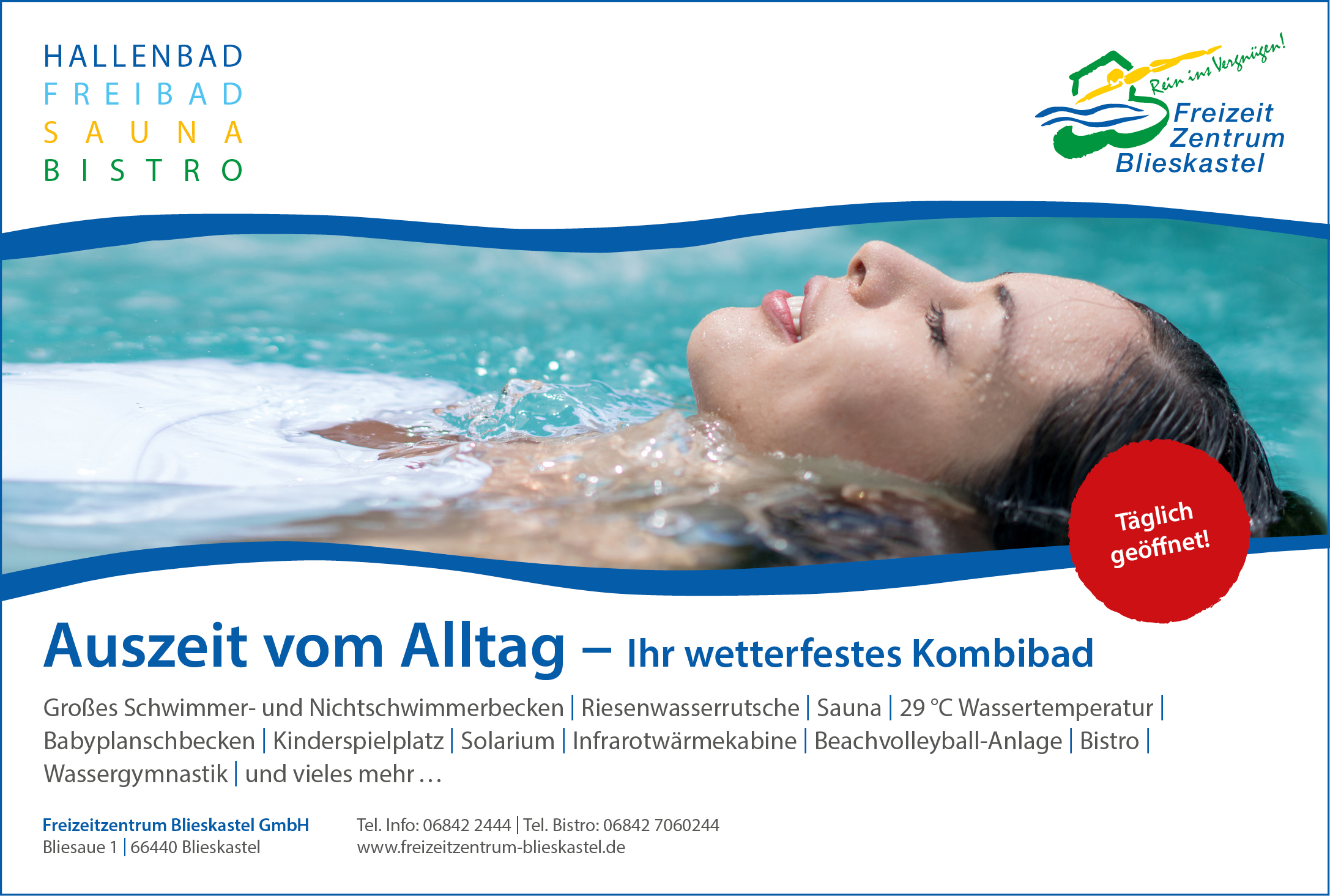Ausflugsziel: Freizeitzentrum Blieskastel - Freibad