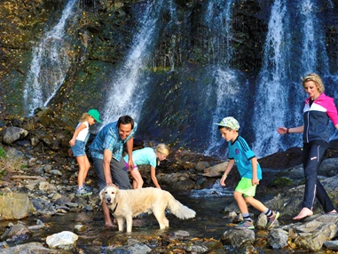 Ausflugsziel: Schleierwasserfall Hart im Zillertal Vogellehrpfad - Vogellehrpfad Hart im Zillertal