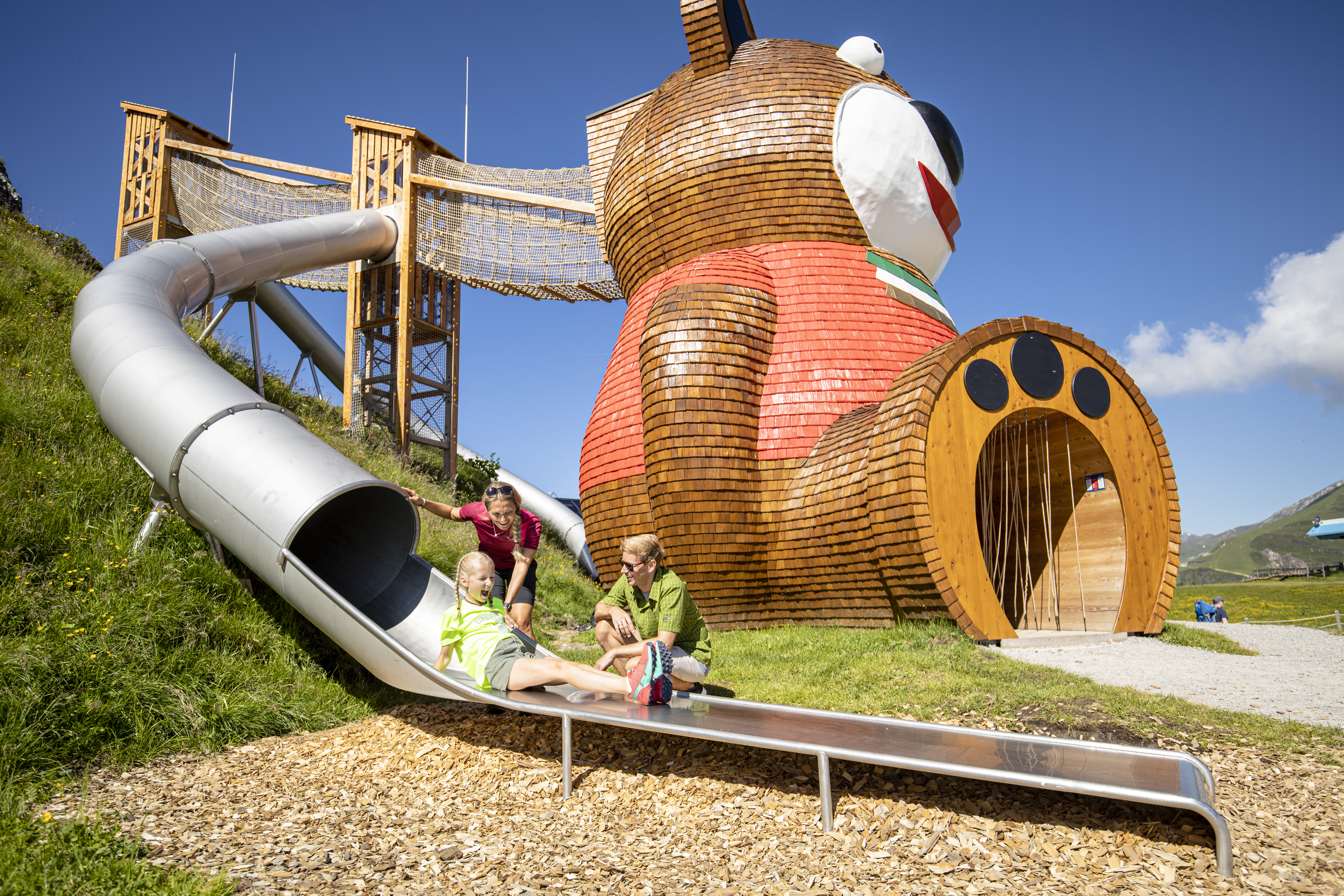 Reis met kinderen - Alter der Kinder: Jugendliche - Tirol - © Archiv TVB Tux-Finkenberg
Pepis Kinderland Rutsche - Pepis Kinderland