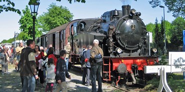 Ausflug mit Kindern - Alter der Kinder: 6 bis 10 Jahre - Dötlingen - Der Dampfzug in Harpstedt am Bahnhof. - Jan Harpstedt