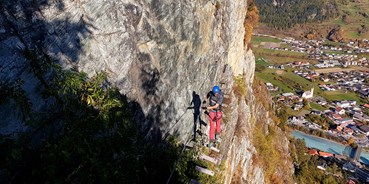 Ausflug mit Kindern - Themenschwerpunkt: Klettern - Serfaus serfaus - Klettersteig Burg Laudeck
