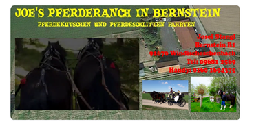 Ausflug mit Kindern - Themenschwerpunkt: Abenteuer - Ostbayern - JOE'S LEIDENSCHAFT AUF DER PFERDERANCH  Pferdekutschen und Pferdeschlittenfahrten