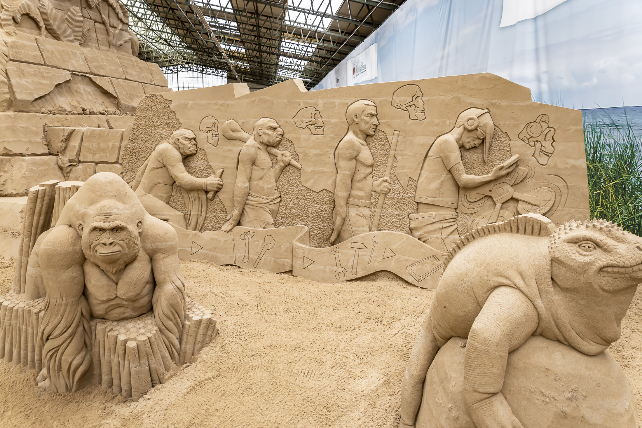 Ausflug mit Kindern - Stocksee - Sandskulpturen Travemünde