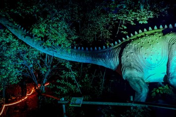Ausflugsziel: Nach der Dämmerung beleuchtet - Dino Tattendorf