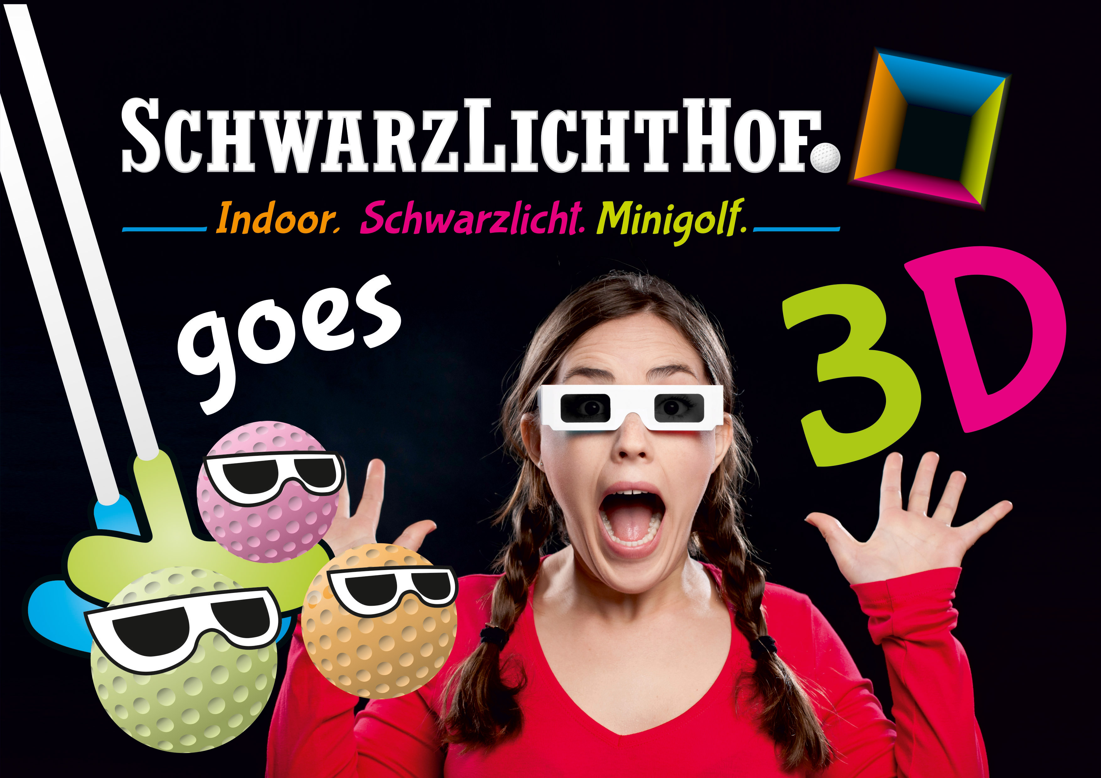 Ausflugsziel: SchwarzLichtHof GmbH Indoor*SchwarzLicht*Minigolf
