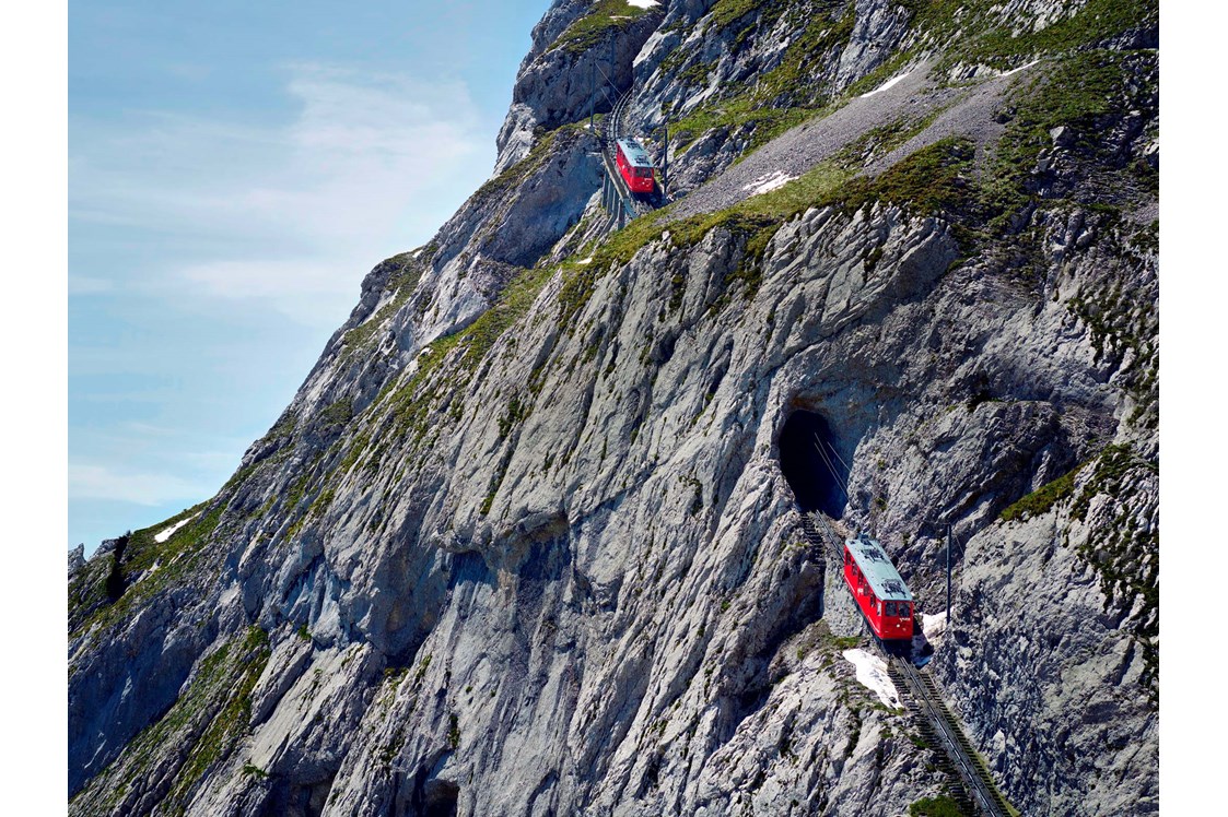 Ausflugsziel: Steilste Zahnradbahn der Welt - Pilatus - die steilste Zahnradbahn der Welt