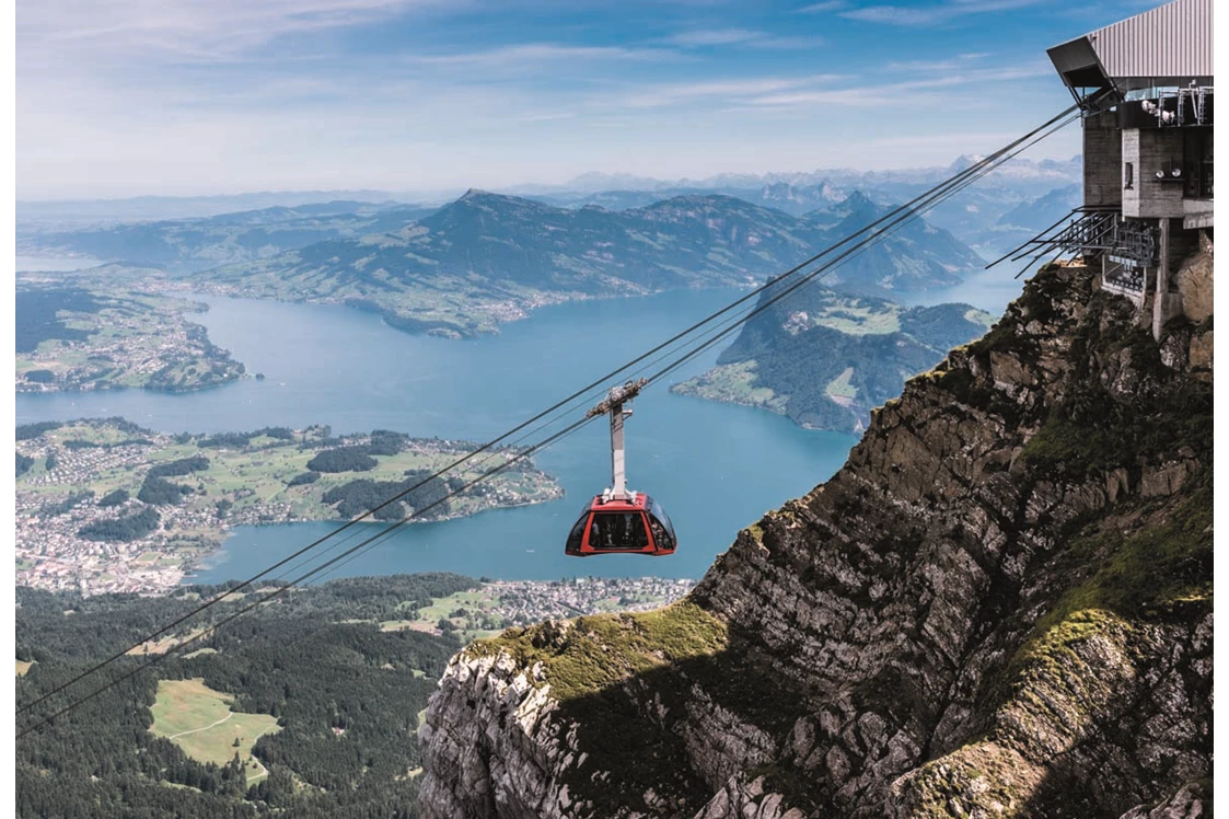 Ausflugsziel: Luftseilbahn am Pilatus - Pilatus - die steilste Zahnradbahn der Welt
