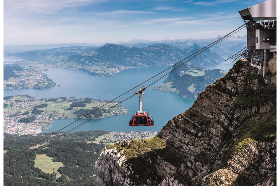 Ausflugsziel: Luftseilbahn am Pilatus - Pilatus - die steilste Zahnradbahn der Welt