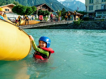 Familien Rafting Highlights at the destination Lake Brienz