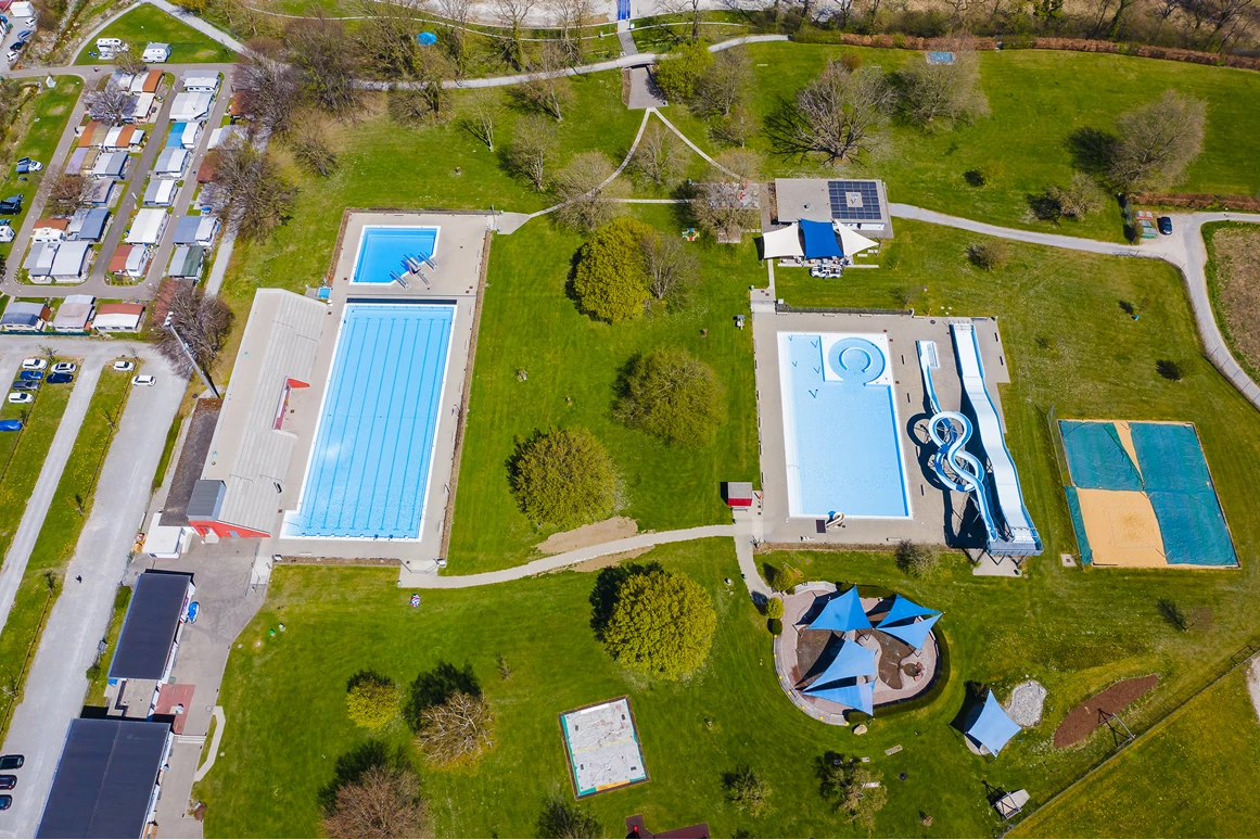 Ausflugsziel: Das Bad aus der Luft.  - Schwimmbad Hörnli Kreuzlingen