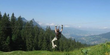 Ausflug mit Kindern - PLZ 1630 (Schweiz) - Das Tal der Seilrutschen, ein einzigartiges Vergnügen in der Schweiz - Charmey Aventures