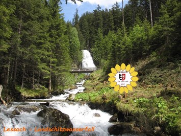 Laßhoferhütte und Landschitzwasselfall Highlights beim Ausflugsziel Landschitz-Wasserfall