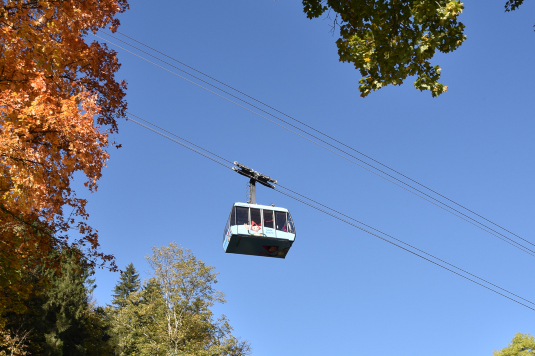 Ausflug mit Kindern - Kressbronn am Bodensee - Die Karrenbahn bringt sie hoch hinaus - Karren Seilbahn