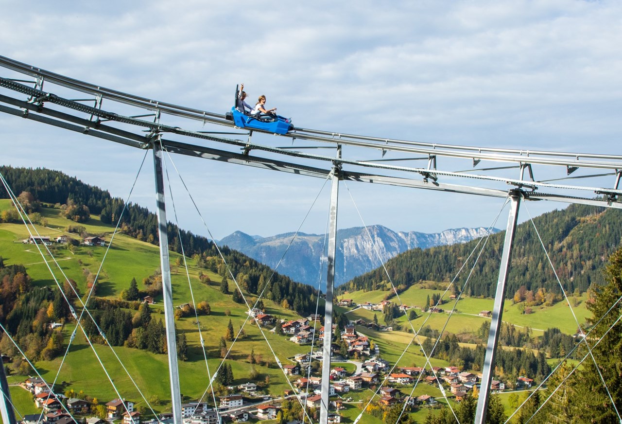 Familienpark Drachental Wildschönau Highlights beim Ausflugsziel Alpine Coaster "Drachenflitzer" 