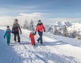 Ausflugsziel: Triassicpark im Winter im Familienskigebiet Steinplatte  / Winklmoosalm  - Aussichtsplattform Steinplatte