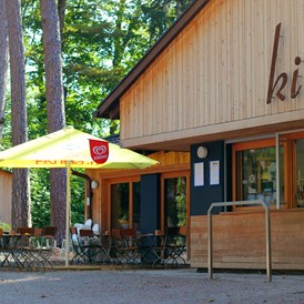 Ausflugsziel: Der Kiosk bietet Snacks und Getränke - Wildpark Feldkirch