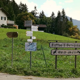Ausflugsziel: Wegweiser in Furx, der Ausgangsstation für diese Wanderung - Wanderung zum Alpwegkopf