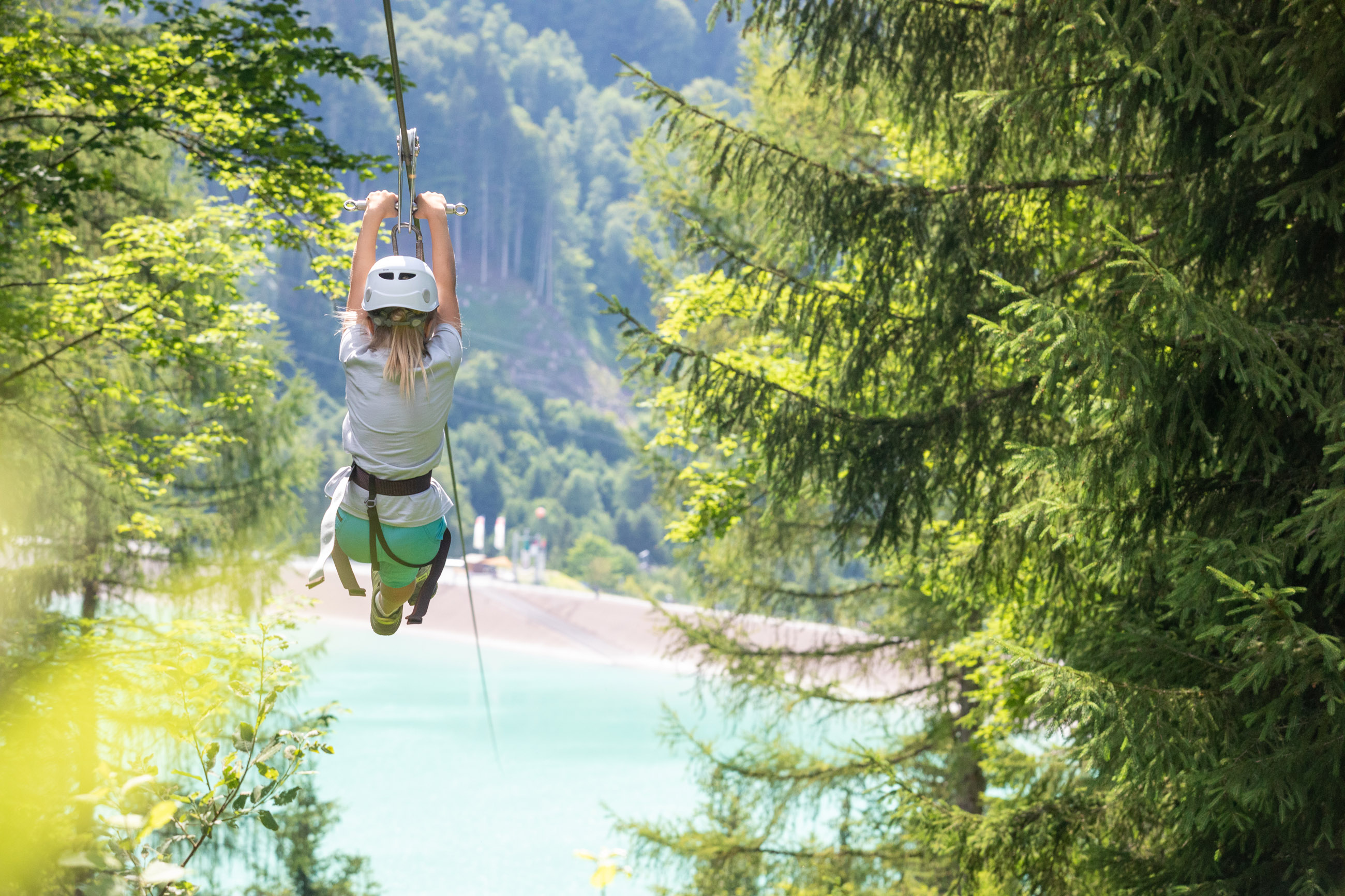 Voyage avec des enfants - Diepoldsau - Flying-Fox-Golm