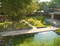 Ausflugsziel: Saunalandschaft Außenbereich Naturbadebecken - Bademaxx Speyer
