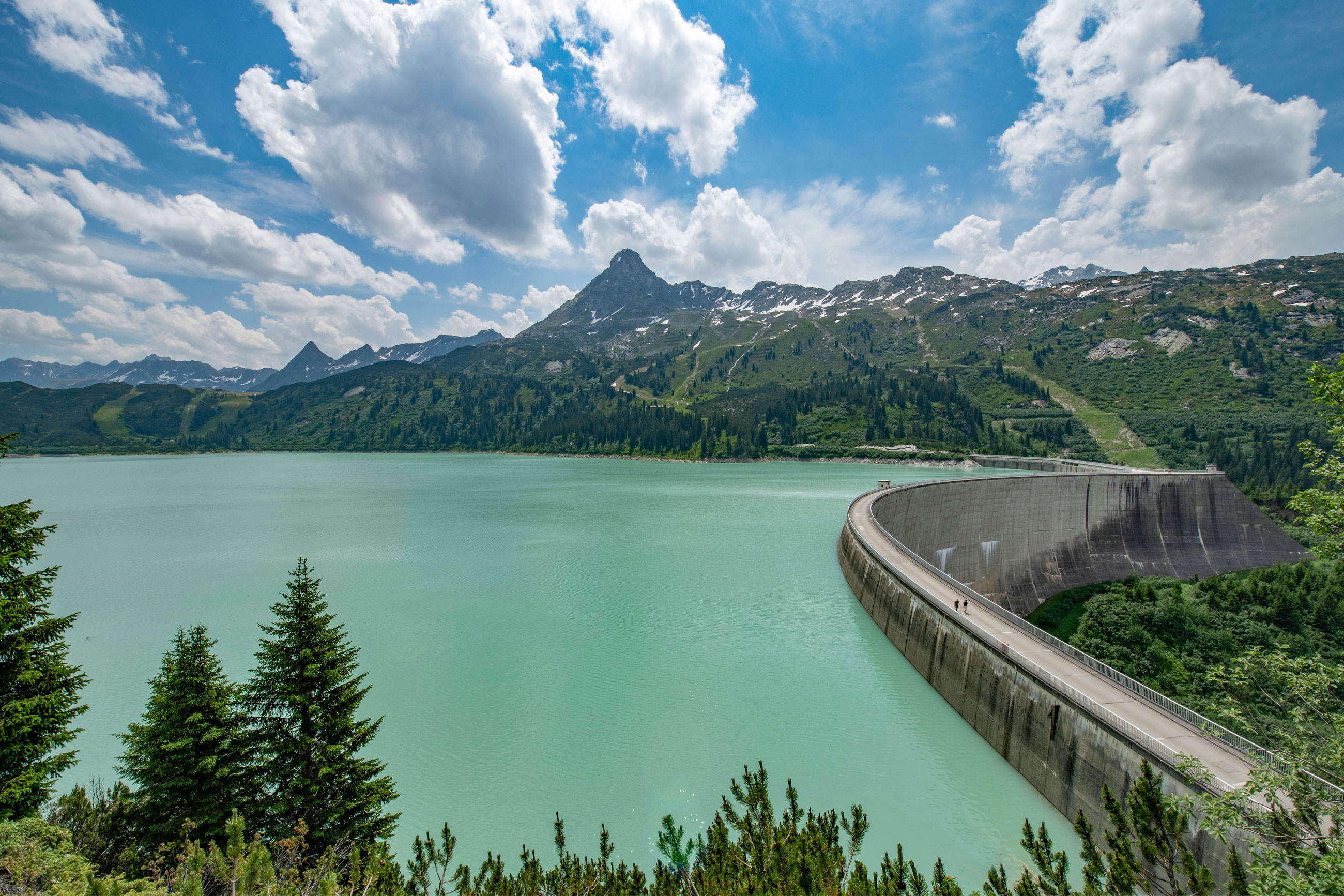 Urlaub: Stausee Kops - Golm Silvretta Lünersee 