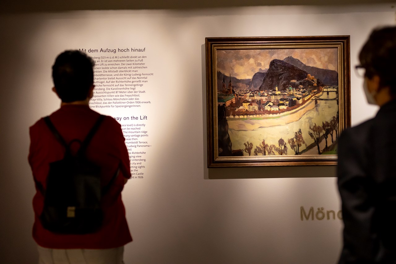 Panorama Museum Highlights beim Ausflugsziel Traumstadt – Blick auf Salzburg um 1920