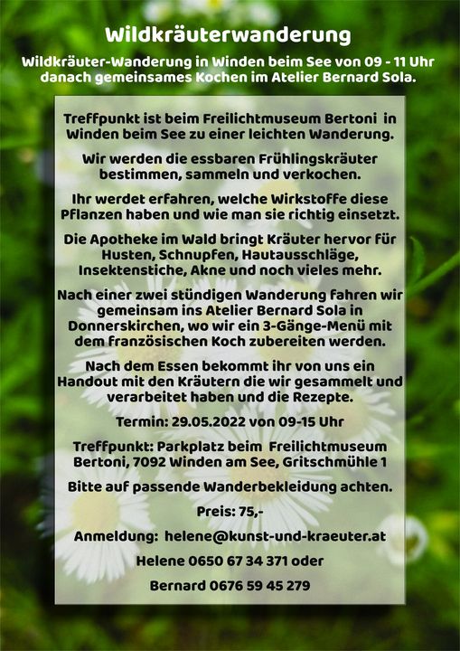 Viaggio con bambini - Witterung: Wechselhaft - Eisenstadt - Kräuterwanderung 