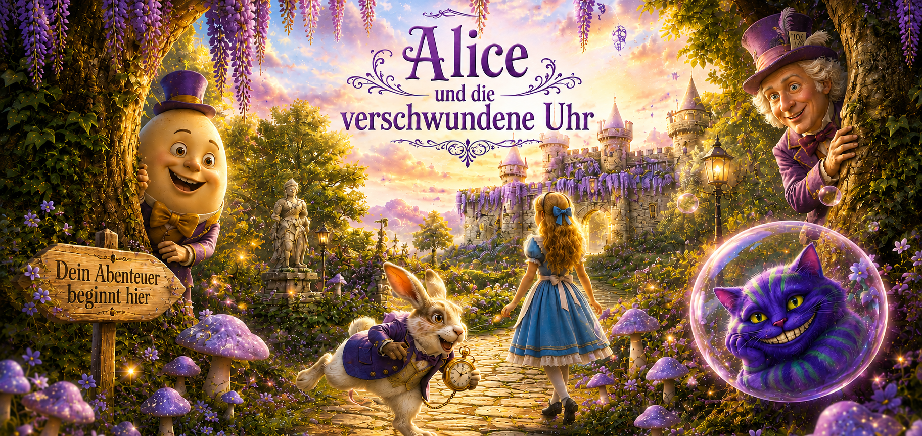 Ausflug mit Kindern - TOP Ausflugsziel 2024 - Outdoor Escape - Alice und die verschwundene Uhr  - Linz Edition