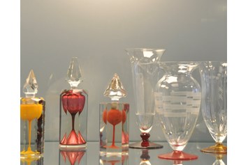 Ausflugsziel: Tintenflaschen mit Innenfang 1910 - 1920, Vasen 1925 - 1935
 - Glasmuseum Weißwasser - Oberlausitz - Sachsen