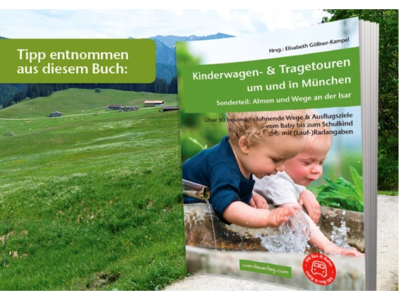 Ausflugsziel: Die Wanderung ist diesem Buch entnommen. Hier findest du weitere hilfreiche Details und Tipps für Familienwanderungen. - Egglburger Weiherkette