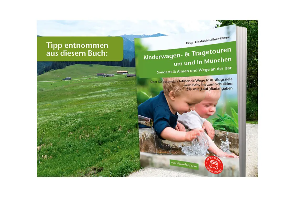 Ausflugsziel: Die Wanderung ist diesem Buch entnommen. Hier findest du weitere hilfreiche Details und Tipps für Familienwanderungen. - Um den Regattaparksee in Oberschleißheim