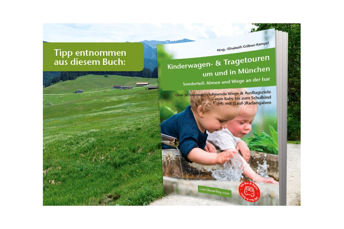 Ausflugsziel: Die Wanderung ist diesem Buch entnommen. Hier findest du weitere hilfreiche Details und Tipps für Familienwanderungen. - Bumbaurhof in Markt Indersdorf