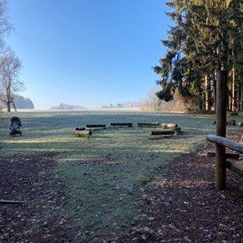 Ausflugsziel: Blick vom Wals - Wald Wissens Weg und Waldspielplatz Obertrum am See 
